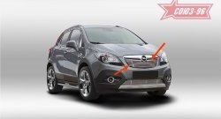 Декоративный элемент решетки радиатора Souz-96 (d10) Opel Mokka  дорестайлинг (2012-2016)