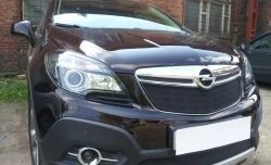 2 099 р. Нижняя сетка на бампер Russtal (черная) Opel Mokka  дорестайлинг (2012-2016)  с доставкой в г. Москва. Увеличить фотографию 4