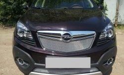 1 539 р. Нижняя сетка на бампер Russtal (хром) Opel Mokka  дорестайлинг (2012-2016)  с доставкой в г. Москва. Увеличить фотографию 2