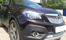 1 539 р. Нижняя сетка на бампер Russtal (хром) Opel Mokka  дорестайлинг (2012-2016)  с доставкой в г. Москва. Увеличить фотографию 3