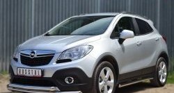 15 649 р. Защита переднего бампера (2 трубыØ63 мм, нержавейка) SLITKOFF Opel Mokka  дорестайлинг (2012-2016)  с доставкой в г. Москва. Увеличить фотографию 4