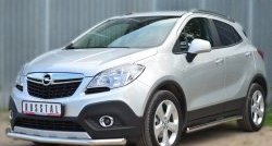 13 399 р. Одинарная защита переднего бампера диаметром 63 мм SLITKOFF Opel Mokka  дорестайлинг (2012-2016)  с доставкой в г. Москва. Увеличить фотографию 4