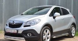 14 949 р. Защита переднего бампера (Ø75х42 мм, нержавейка) Russtal Opel Mokka  дорестайлинг (2012-2016)  с доставкой в г. Москва. Увеличить фотографию 4