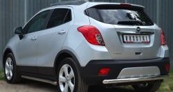 13 449 р. Одинарная защита заднего бампера из трубы диаметром 63 мм SLITKOFF Opel Mokka  дорестайлинг (2012-2016)  с доставкой в г. Москва. Увеличить фотографию 4