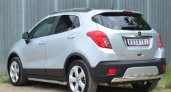 14 299 р. Защита заднего бампера (Ø75x42 мм, нержавейка) Russtal Opel Mokka  дорестайлинг (2012-2016)  с доставкой в г. Москва. Увеличить фотографию 4