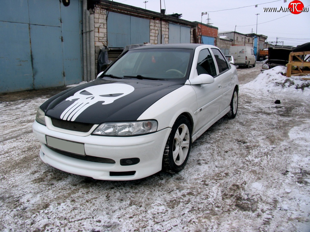 3 899 р. Юбка переднего бампера GT Style Opel Vectra B седан дорестайлинг (1995-1999)  с доставкой в г. Москва