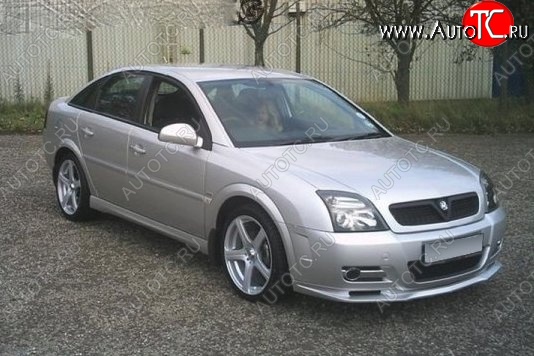 5 749 р. Накладка на передний бампер CT Opel Vectra C лифтбэк дорестайлинг (2002-2006) (Неокрашенная)  с доставкой в г. Москва