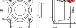 15 499 р. Модуль ближнего света Hella 1BL 008 193-001 c линзой BMW 7 серия E65,E66, E67, E68 дорестайлинг, седан (2001-2005) (Без пыльника)  с доставкой в г. Москва. Увеличить фотографию 2