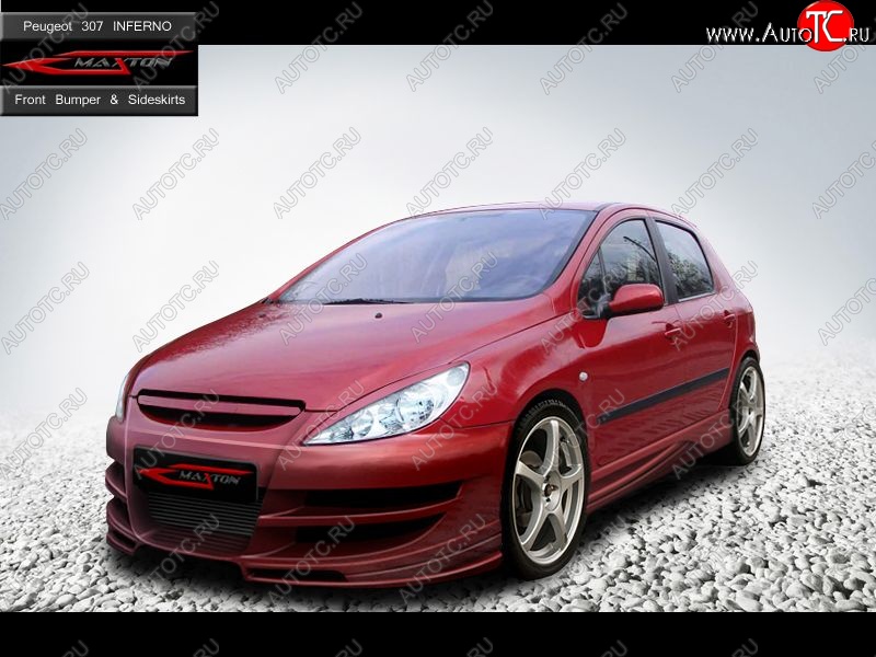 27 699 р. Передний бампер Inferno Peugeot 307 универсал дорестайлинг (2001-2005)  с доставкой в г. Москва