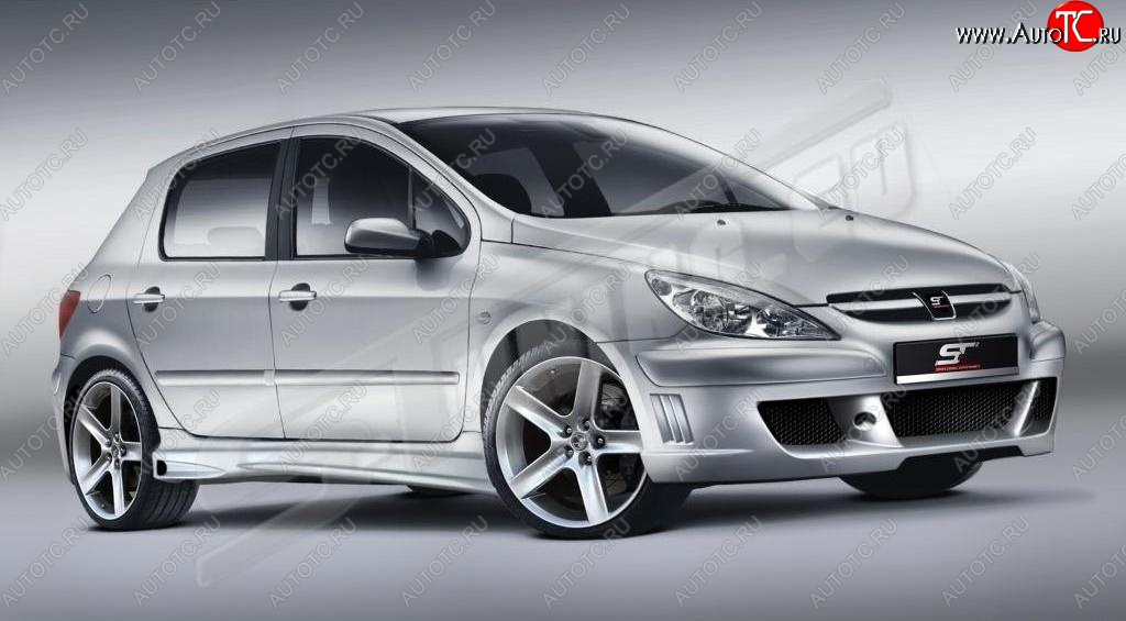 26 599 р. Передний бампер ST Peugeot 307 универсал дорестайлинг (2001-2005)  с доставкой в г. Москва