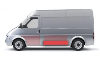 1 489 р. Левая средняя нижняя боковая панель (ремонтная) Wisentbull Fiat Ducato 244 (2002-2012)  с доставкой в г. Москва. Увеличить фотографию 1