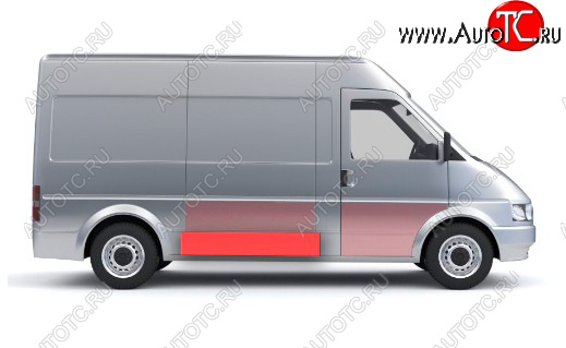 1 489 р. Правая средняя нижняя боковая панель (ремонтная) Wisentbull Fiat Ducato 244 (2002-2012)  с доставкой в г. Москва