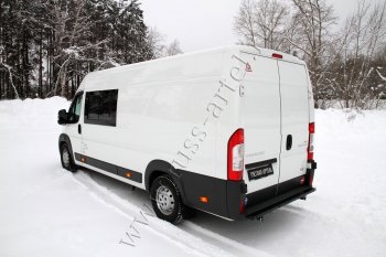 4 599 р. Металлическая защита заднего бампера RA Peugeot Boxer 250 (2006-2014)  с доставкой в г. Москва. Увеличить фотографию 4