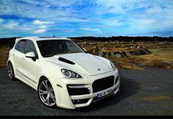 42 299 р. Пластиковый капот TECHART MAGNUM Porsche Cayenne 958 (2010-2014) (Неокрашенный)  с доставкой в г. Москва. Увеличить фотографию 6