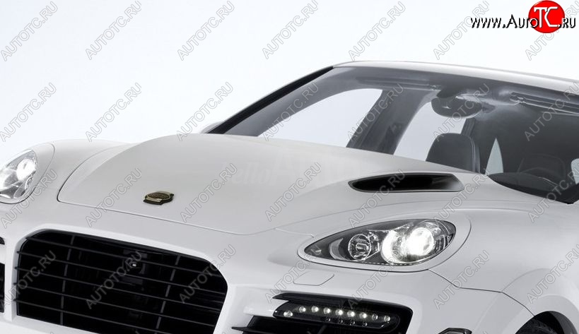 42 299 р. Пластиковый капот TECHART MAGNUM Porsche Cayenne 958 (2010-2014) (Неокрашенный)  с доставкой в г. Москва