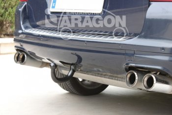 22 699 р. Фаркоп Aragon.(шар V)  Audi Q7 ( 4L,  4M) (2005-2022), Porsche Cayenne ( 955,  957,  958,  PO536) (2002-2025), Volkswagen Touareg ( GP,  NF,  CR) (2002-2025)  с доставкой в г. Москва. Увеличить фотографию 1