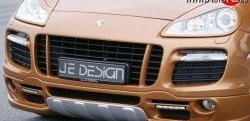 2 299 р. Реснички на фары JE Design Porsche Cayenne 957 (2007-2010) (Неокрашенные)  с доставкой в г. Москва. Увеличить фотографию 1