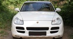 1 599 р. Реснички на фары RA Porsche Cayenne 955 (2002-2006) (Неокрашенные)  с доставкой в г. Москва. Увеличить фотографию 3