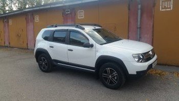 3 999 р. Накладки на двери Petroil Tuning Renault Duster HS дорестайлинг (2010-2015) (Тисненый пластик)  с доставкой в г. Москва. Увеличить фотографию 5