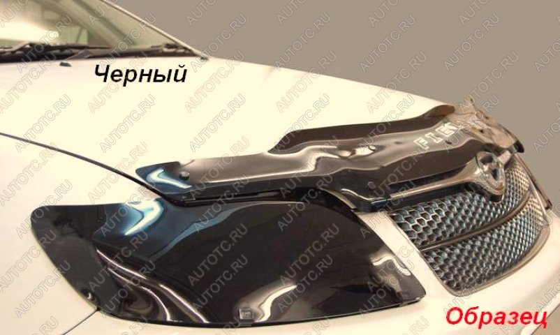 2 099 р. Дефлектор капота на CA-Plastic  Mitsubishi ASX (2019-2025) 3-ий рестайлинг (серия Classic черный)  с доставкой в г. Москва