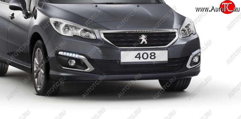 8 799 р. Бампер передний BodyParts Peugeot 408  дорестайлинг (2010-2017) (Неокрашенный)  с доставкой в г. Москва