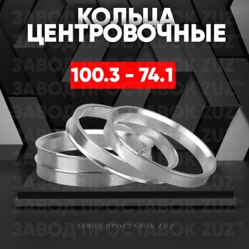 Алюминиевое центровочное кольцо BMW X6 F16 (2014-2020) (4 шт) ЗУЗ 74.1 x 100.3 BMW X6 F16 (2014-2020) 