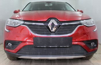 4 899 р. Защитная сетка в бампер (низ, ячейка 4х10 мм) Стрелка11 Премиум  Renault Arkana (2019-2025) (Чёрная)  с доставкой в г. Москва. Увеличить фотографию 1