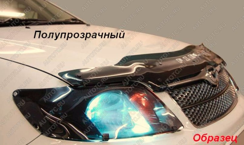 2 099 р. Дефлектор капота CA-Plastic Mitsubishi Pajero Sport QE дорестайлинг (2015-2021) (cерия Сlassic полупрозрачный, без надписи)  с доставкой в г. Москва