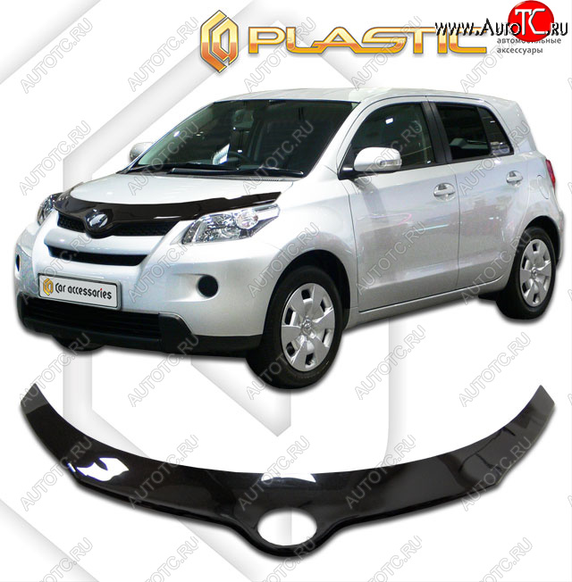 2 399 р. Дефлектор капота CA-Plastic  Scion xD (2007-2014) (classic черный, без надписи)  с доставкой в г. Москва