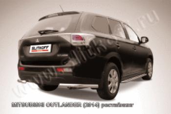 Защита заднего бампера уголки d57 Slitkoff Mitsubishi (Митсубиси) Outlander (Аутлэндэр)  GF (2014-2016) GF 1-ый рестайлинг