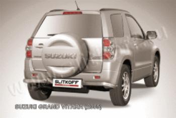 Защита заднего бампера уголки d57 Slitkoff Suzuki Grand Vitara JT 5 дверей дорестайлинг (2005-2008)