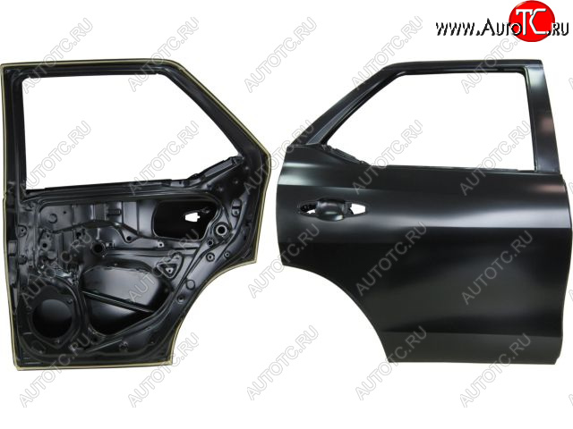 20 199 р. Правая дверь задняя BodyParts  Toyota Fortuner  AN160 (2015-2020) дорестайлинг (Неокрашенная)  с доставкой в г. Москва