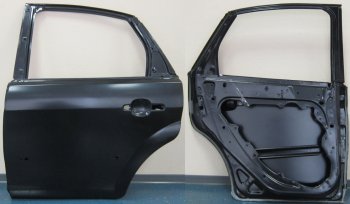 10 999 р. Левая дверь задняя BodyParts Ford Focus 2 хэтчбэк 3 дв. рестайлинг (2007-2011) (Неокрашенная)  с доставкой в г. Москва. Увеличить фотографию 1