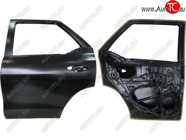 22 999 р. Левая дверь задняя BodyParts Toyota Fortuner AN160 дорестайлинг (2015-2020) (Неокрашенная)  с доставкой в г. Москва