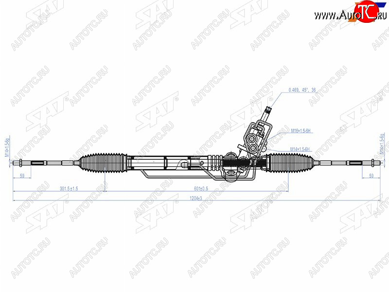 21 699 р. Рейка рулевая RHD SAT  Subaru Impreza  GH - Legacy ( BL/B13,  BL,B13)  с доставкой в г. Москва