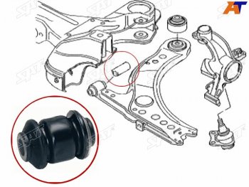 Сайлентблок рычага передний FR SAT Skoda Fabia Mk1 универсал рестайлинг (2004-2008)