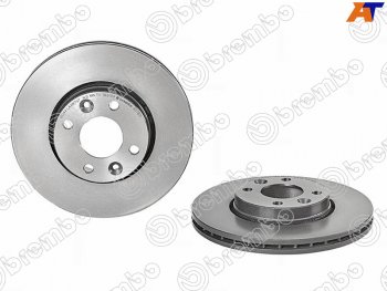 Передний тормозной диск (вентилируемый, d 260) BREMBO Nissan Almera седан G15 (2012-2019)