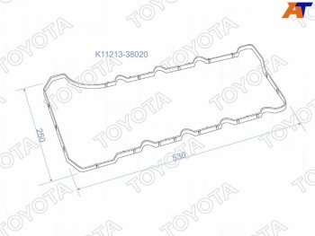 Прокладка клапанной крышки (3URFE) TOYOTA №1 Lexus (Лексус) LX570 (ЛХ)  J200 (2007-2015) J200 дорестайлинг, 1-ый рестайлинг