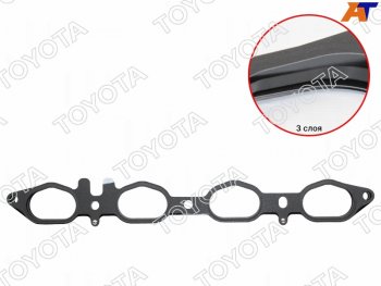 Прокладка впускного коллектора 2UZ TOYOTA Lexus GS300 (S160,  S190), GX470 (J120), Toyota 4Runner (N210), Celsior (F30), Crown (XS10,  S150,  S170,  S180), Land Cruiser (100), Sequoia, Tundra (XK30,XK40,  XK30, XK40)