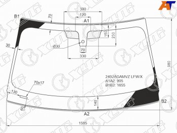 10 599 р. Стекло лобовое (Датчик дождя Молдинг) XYG  BMW X5  G05 - X7  G07  с доставкой в г. Москва. Увеличить фотографию 1