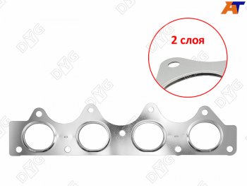 389 р. Прокладка выпускного коллектора G4FC1,6 G4FA1,4 DYG Hyundai Tucson TL дорестайлинг (2015-2018)  с доставкой в г. Москва. Увеличить фотографию 1
