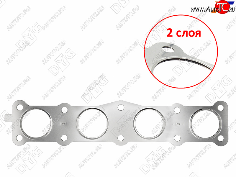 519 р. Прокладка выпускного коллектора G4KD 2,0 DYG Hyundai Santa Fe DM дорестайлинг (2012-2016)  с доставкой в г. Москва