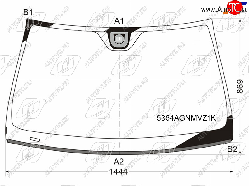 8 849 р. Стекло лобовое (Датчик дождя Молдинг) FUYAO Mercedes-Benz C-Class W204 дорестайлинг седан (2007-2011)  с доставкой в г. Москва