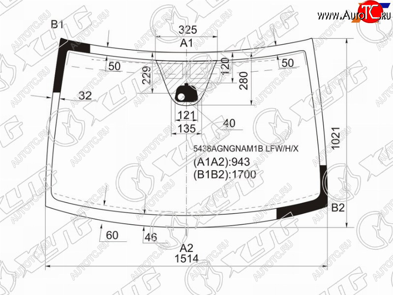 10 999 р. Стекло лобовое (Антенна Датчик дождя) XYG  Mercedes-Benz Viano  W639 - Vito  W639  с доставкой в г. Москва