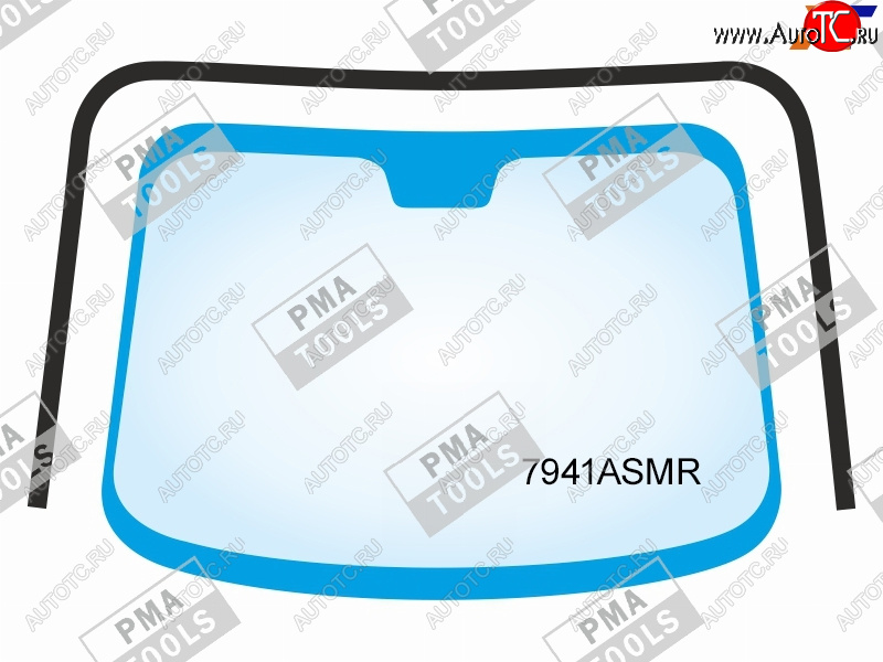 3 399 р. Молдинг лобового стекла (П-образный) PMA Subaru Forester SJ рестайлинг (2016-2019)  с доставкой в г. Москва