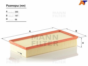 Фильтр воздушный MANN Audi Q7 (4L,  4M), Land Rover Range Rover (3 L322), Porsche Cayenne (955,  957,  958), Volkswagen Touareg (GP,  NF)