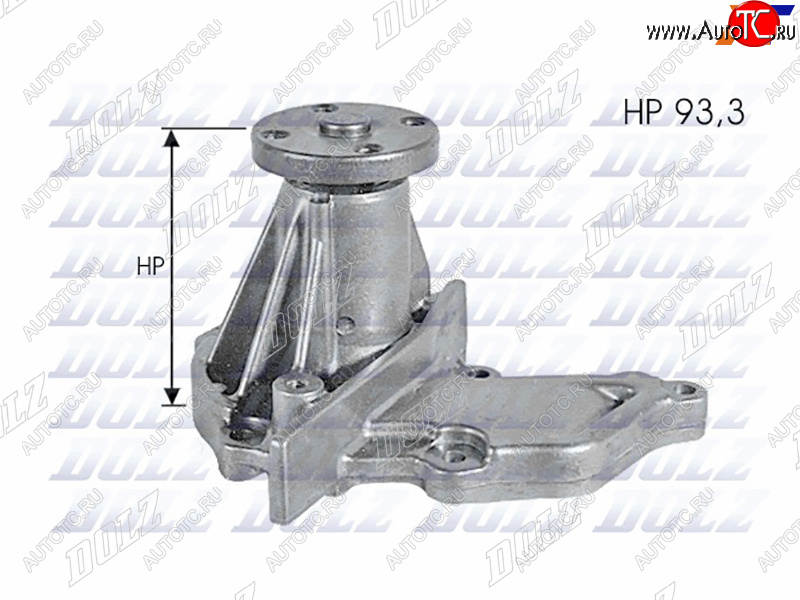 4 849 р. Насос системы охлаждения DOLZ  Ford Fiesta  5 (2001-2008), Ford Focus  2 (2004-2011), Mazda 2/Demio ( DW,  DY,  DE,  DJ IV) (1996-2019)  с доставкой в г. Москва