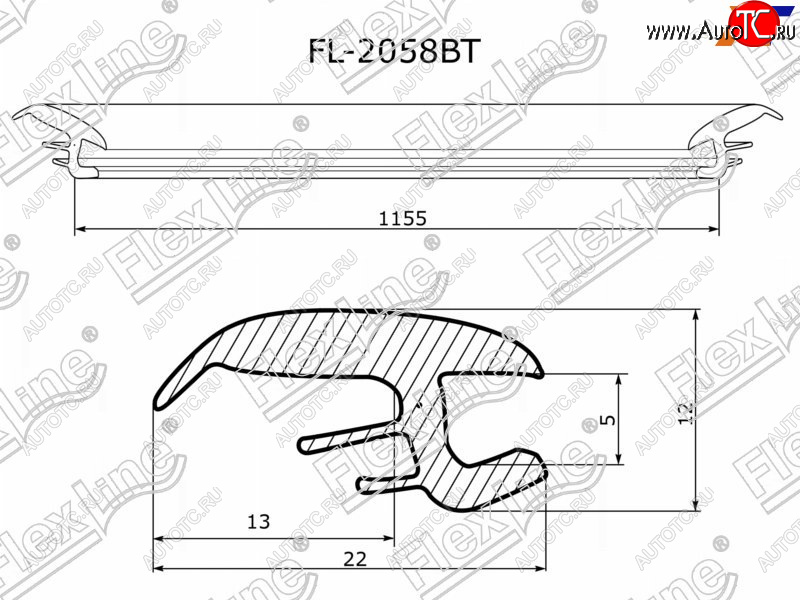 829 р. Молдинг лобового стекла (Сверху) FLEXLINE  Subaru Forester  SF (1997-2002) дорестайлинг, рестайлинг  с доставкой в г. Москва