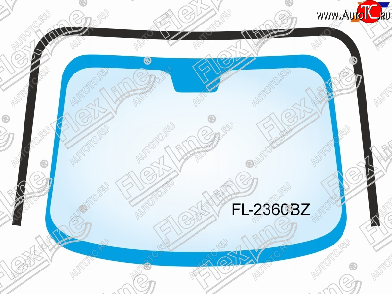 3 479 р. Молдинг лобового стекла (П-образный) FLEXLINE KIA Sorento BL рестайлинг (2006-2010)  с доставкой в г. Москва