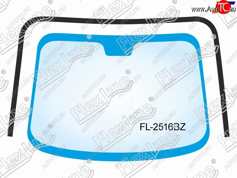 3 599 р. Молдинг лобового стекла (П-образный) FLEXLINE  Hyundai Tucson  JM (2004-2010)  с доставкой в г. Москва